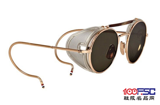 Thom Browne Round-Frame Gold-Tone 太阳眼镜