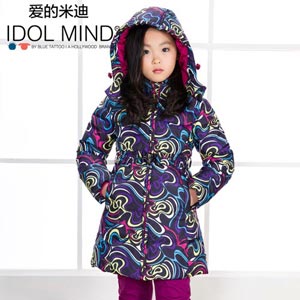 IDOL MIND爱的米迪新款女童女大童美国品牌羽绒服