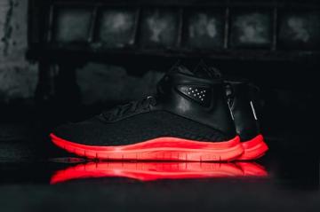 Nike Free Hypervenom Mid 黑红配色